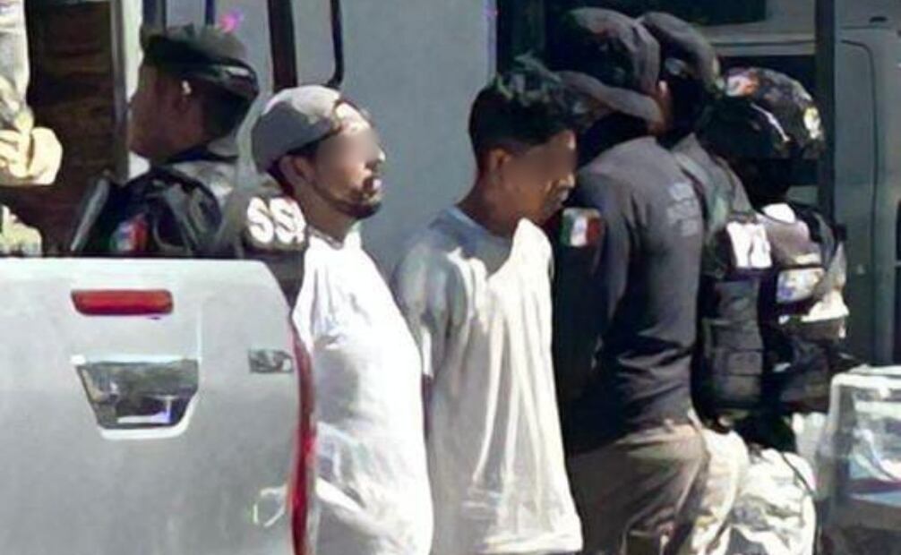 Detenidos por transportar droga en Yucatán (30/11/2025). Foto: Especial