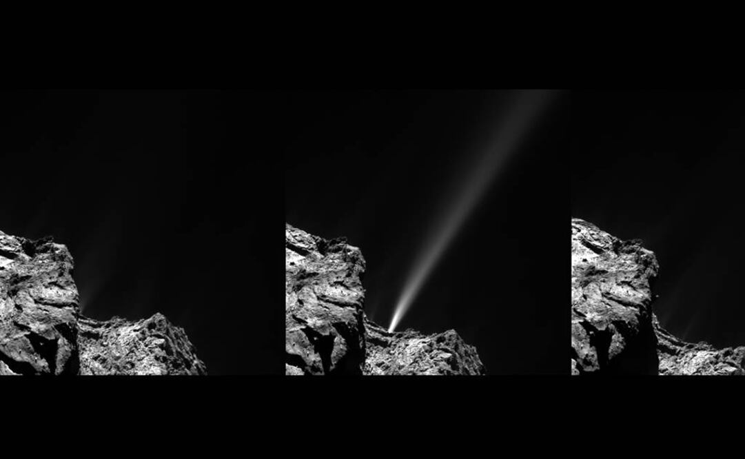 “Es el chorro más brillante que hayamos visto en el cometa”. Foto: NASA