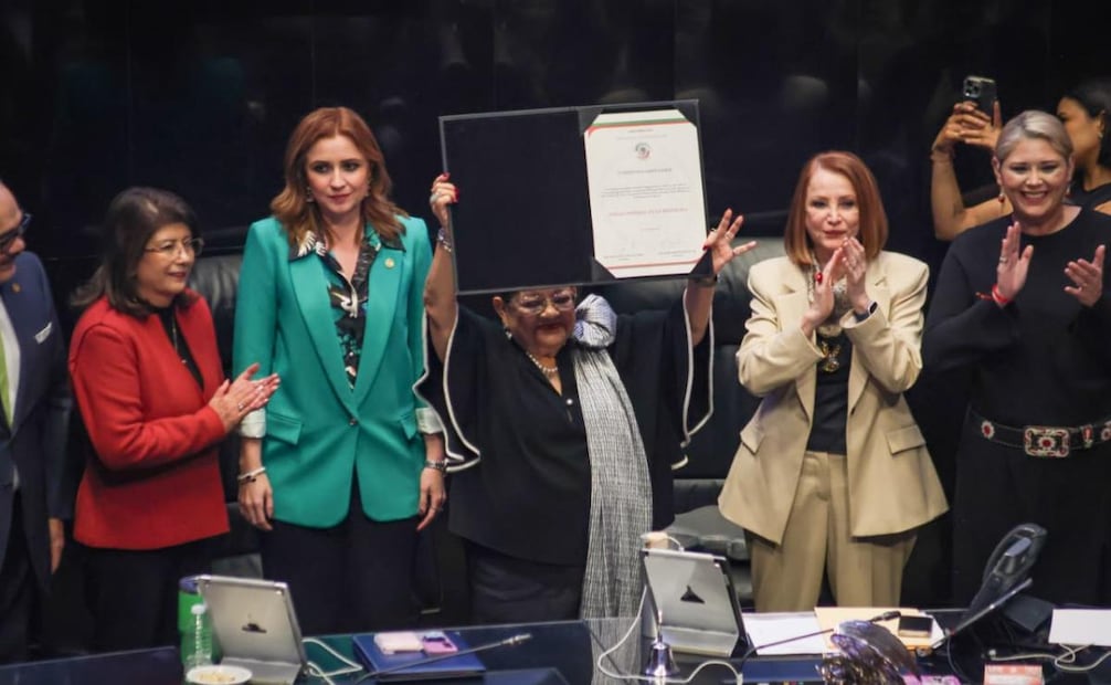 El pleno del Senado de la República eligió a Ernestina Godoy como la nueva titular de la Fiscalía General de la República este miércoles 3 de diciembre de 2025. Foto: Luis Camacho/ EL UNIVERSAL