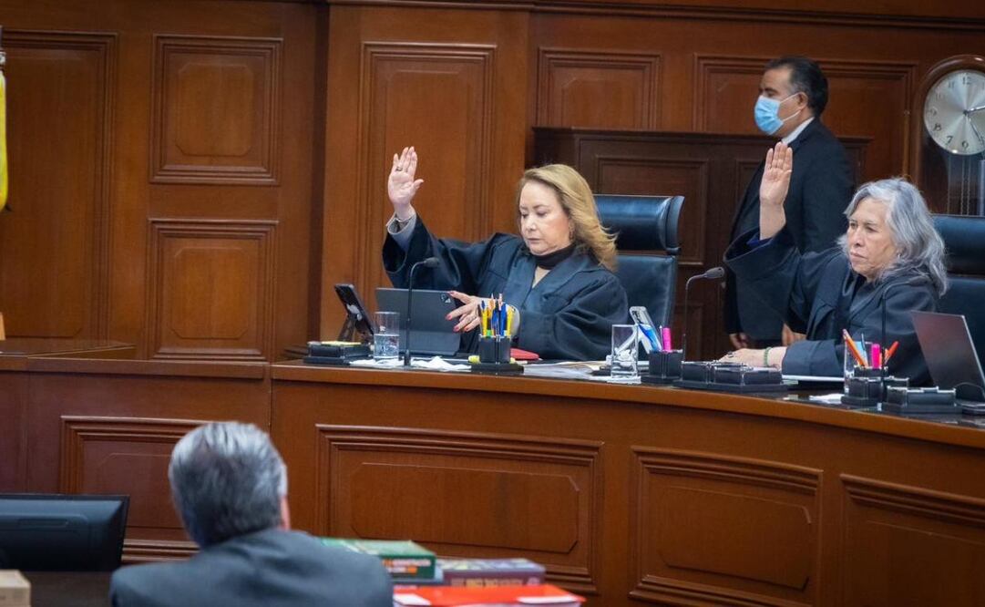 Ministra Yasmín Esquivel Mossa en el pleno de la Suprema Corte de Justicia de la Nación este lunes 29 de septiembre de 2025. Foto: Especial