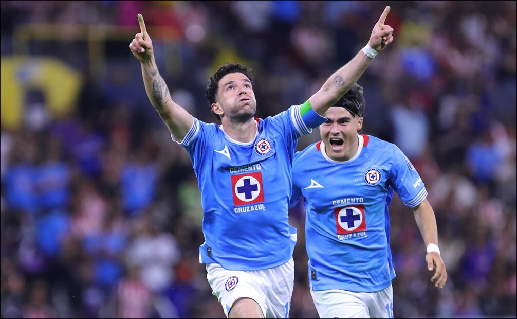 Nacho Rivero en festejo de gol, durante el Apertur 2025 - Foto: Imago7