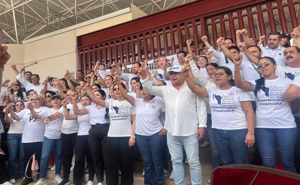 Jueces de Los Mochis, Sinaloa  se declararon en un paro laboral indefinido. Foto: Javier Cabrera Martínez