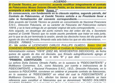 Carlos Phillips revierte la voluntad de Dolores Olmedo