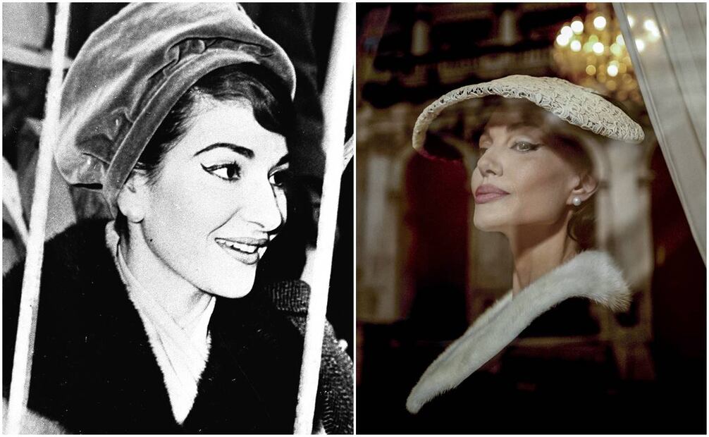 Maria Callas y Angelina Jolie. Foto: EFE.