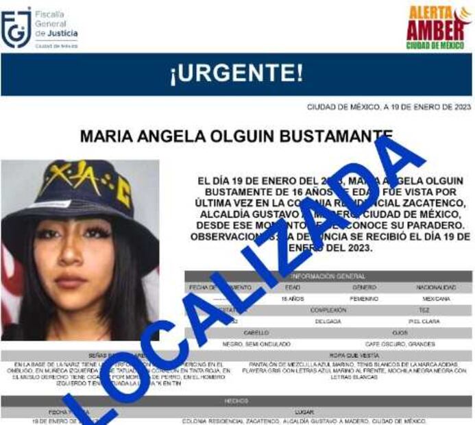 Localizan a María Ángela, menor desaparecida afuera de unos baños en paradero de Indios Verdes