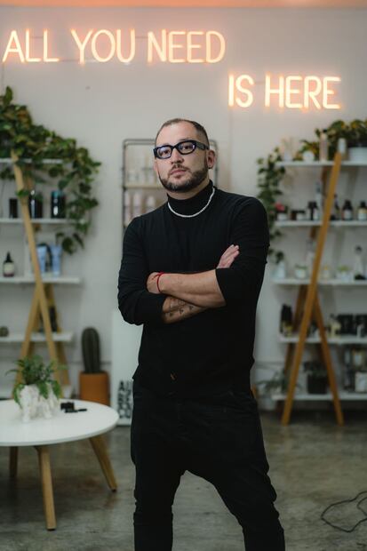 Marco Parra, hair artist y colorista. Foto: Cortesía