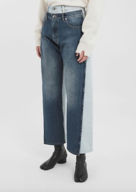 Los jeans de doble tono se vuelven la  tendencia de la temporada