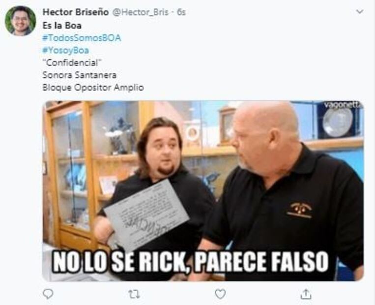 El "BOA", denunciado por AMLO, genera memes en la red