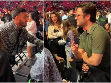 VIDEO: Tunden a Diego Boneta por gesto a esposa de Alexis Vega durante pelea del Canelo