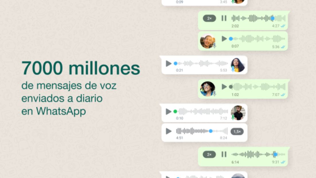 WhatsApp permitirá reproducir los mensajes de voz fuera del chat