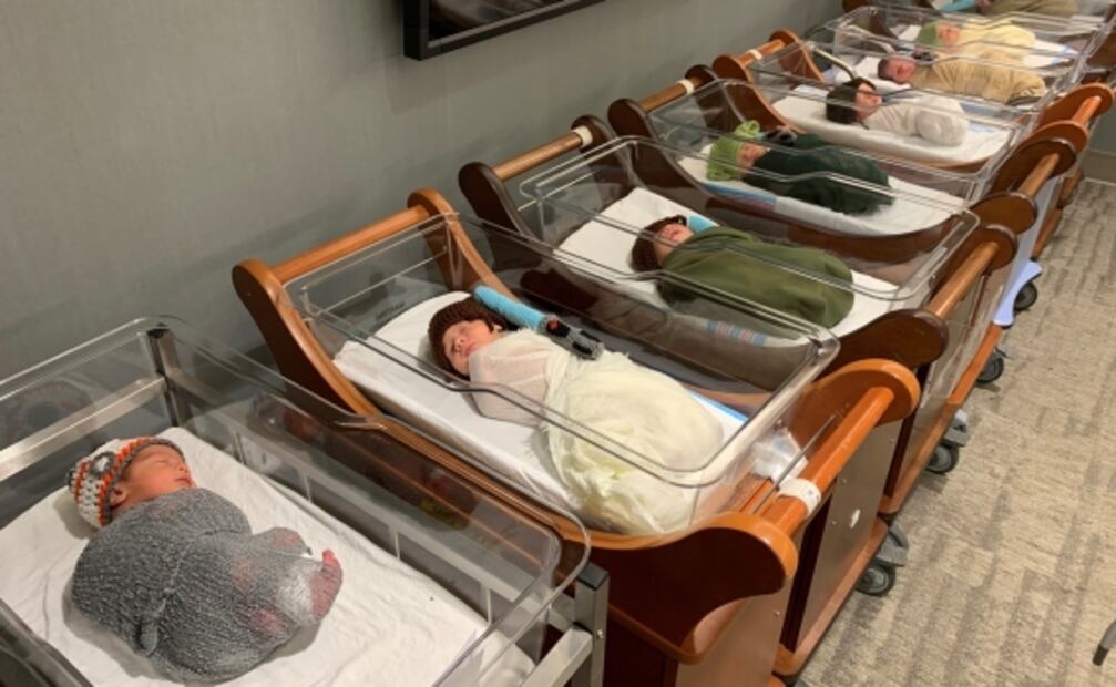 Visten a recién nacidos como personajes de Star Wars