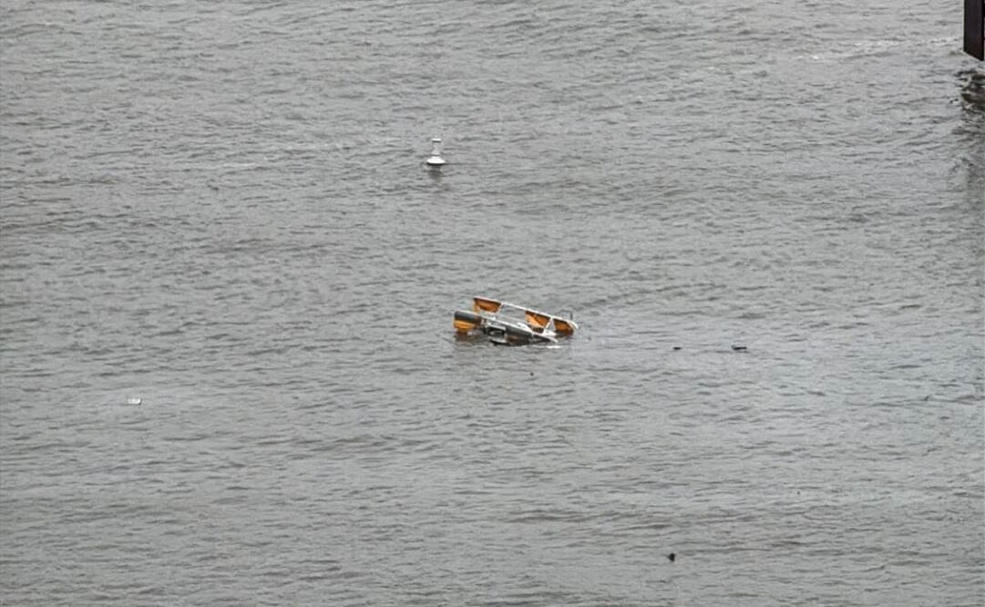 El helicóptero con los españoles perdió las aspas en el aire antes de caer al río Hudson. (10/04/25) Foto: X @JefeHispano