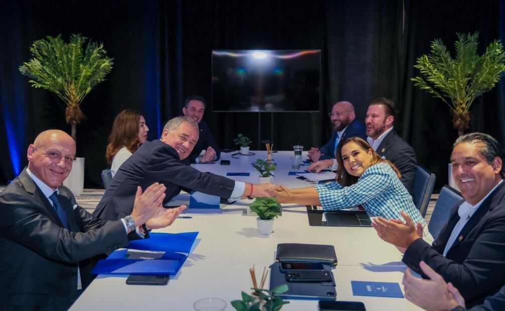 Mara Lezama consolida la confianza en Cozumel y Mahahual como destinos líderes de turismo de cruceros en el Seatrade Cruise Global en Miami. Foto: Especial