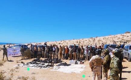 Fuerzas federales detienen a 20 hombres armados tras enfrentamientos en el Golfo de Santa Clara, Sonora