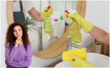 La poderosa mezcla casera para limpiar los espejos y dejarlos relucientes