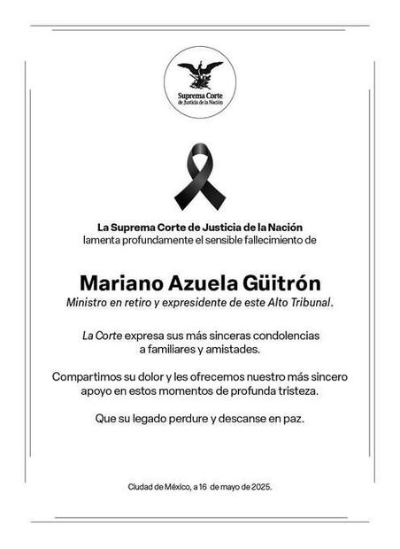 Comunicado de la SCJN. Foto: X @SCJN