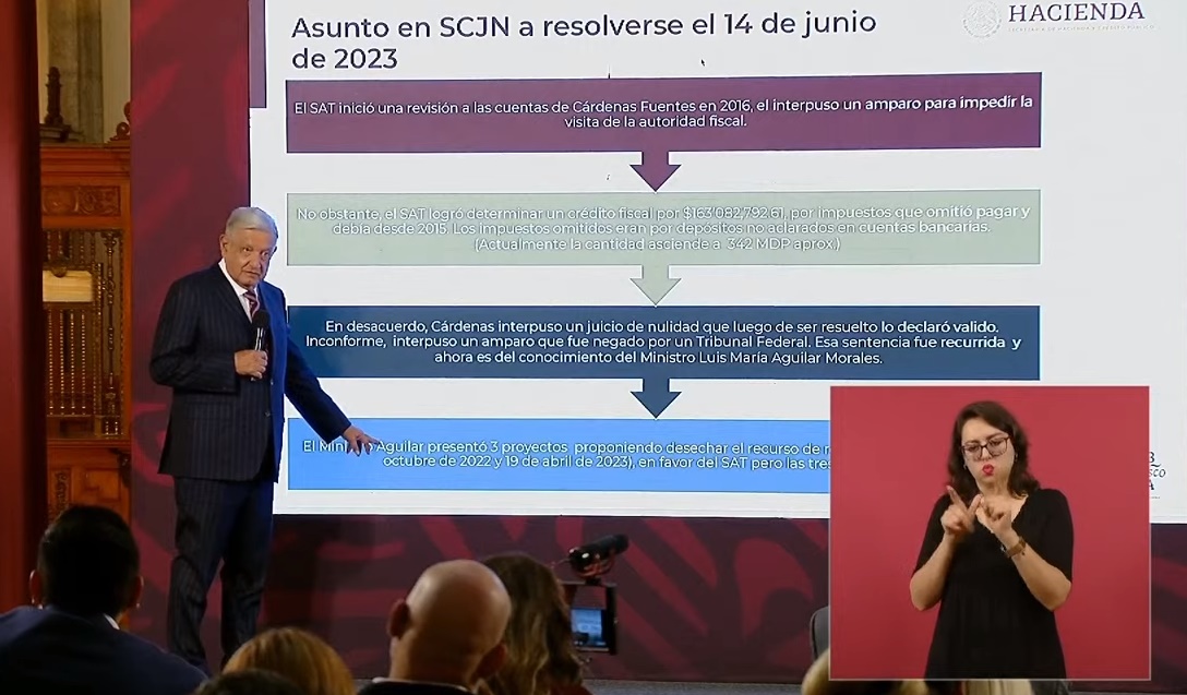 Desde "La Mañanera", el Presidente hizo un llamado a los ministros, quienes hoy resolverán sobre Gustavo Cárdenas Fuentes. Foto: Archivo/EL UNIVERSAL