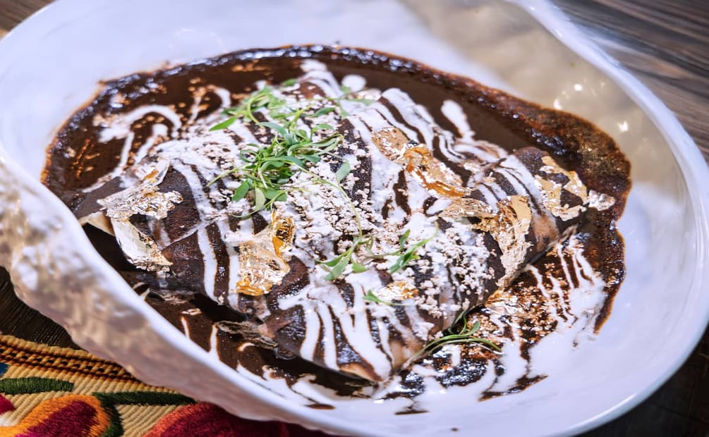 Enchiladas de oro negro. Foto: Cortesía.