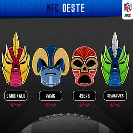 NFL hace máscaras de lucha libre para cada equipo