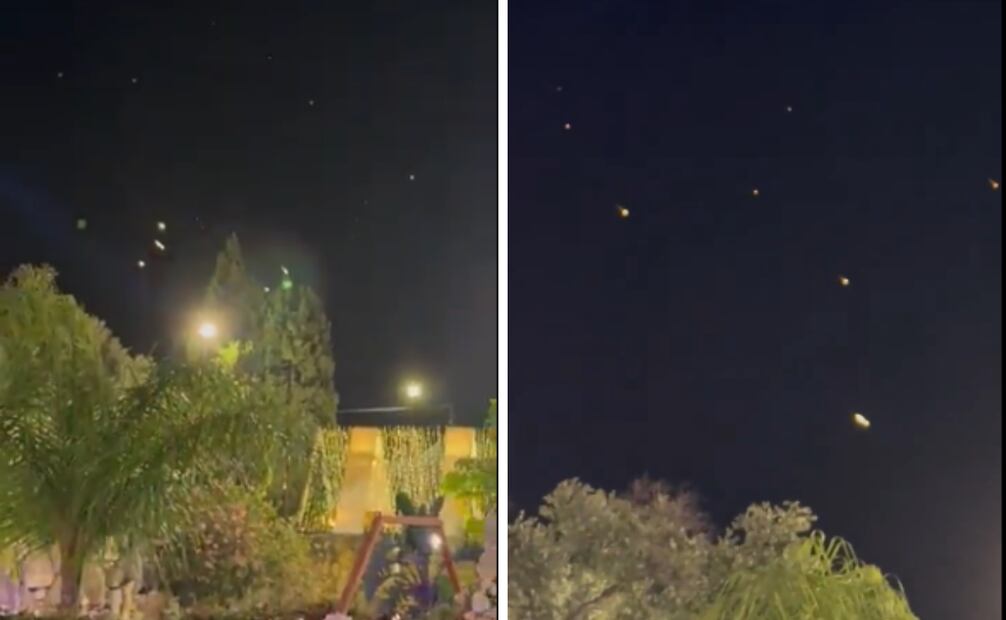 n video que muestra misiles cruzando el cielo durante la ceremonia se ha viralizado, convirtiéndose en símbolo del contraste entre la vida civil y la violencia que sacude a Medio Oriente.
Foto: Captura de pantalla en X