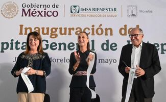Sheinbaum asegura que hay 80% de abasto de medicamentos; inaugura Hopsital General de Jiutepec, Morelos
