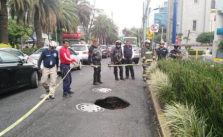 Se abre socavón en la colonia Lomas de Chapultepec