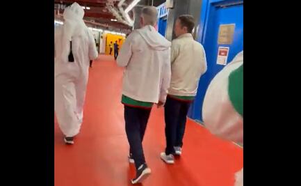 "¡Vamos México, a ganar!": Salinas Pliego presente en el México vs Polonia; presume lugar a nivel de cancha