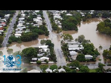 Inundaciones en Australia traen cocodrilos a las calles