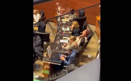 "He tenido migraña", responde senadora de Morena a señalamientos de dormirse en debate