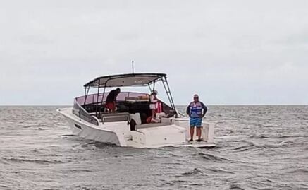 Rescatan a 3 náufragos en Yucatán; viajaban en una embarcación que salió de Cancún rumbo a Progreso