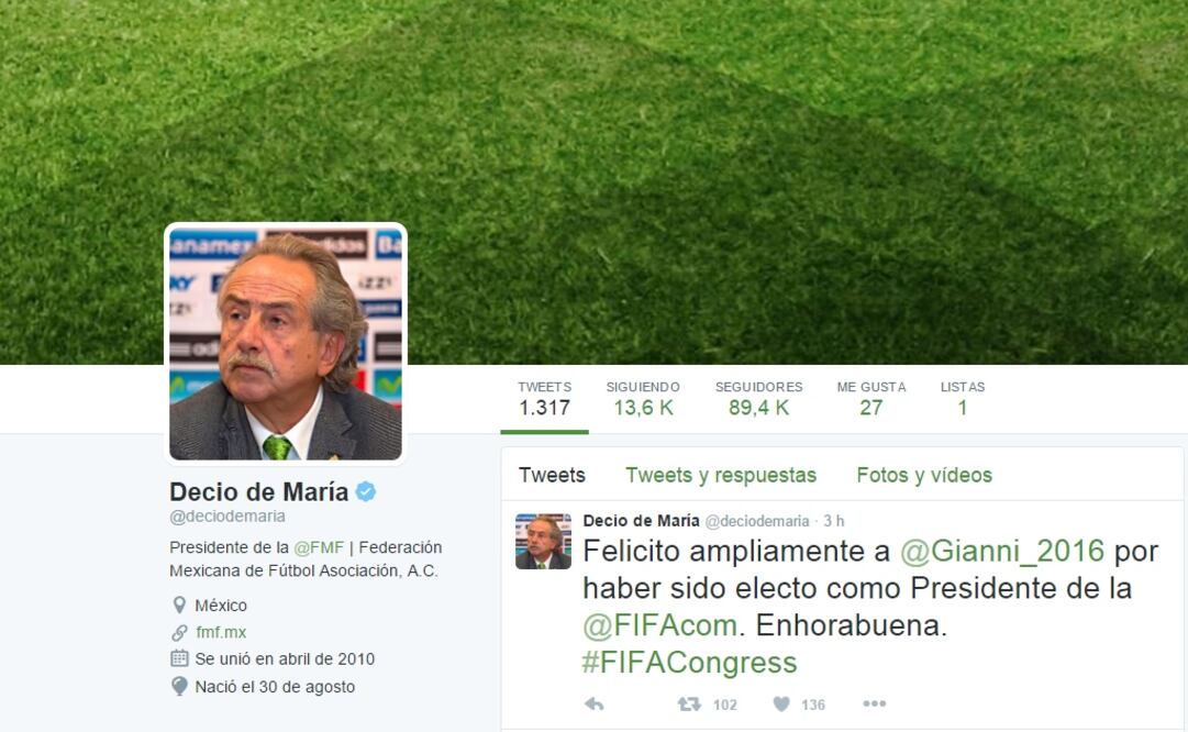 Tomada de: @deciodemaria