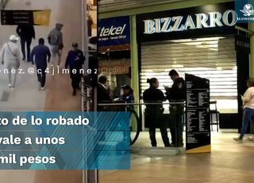 Roban joyería y ladrones salen tan tranquilos como si fueran clientes