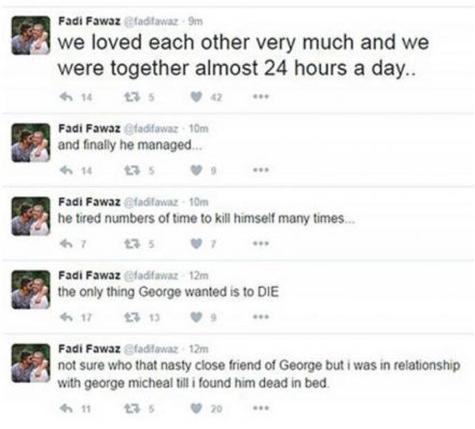 Ex de George Michael asegura que el cantante quería morir