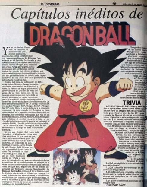 "Dragon Ball" inició en la TV japonesa hace 37 años