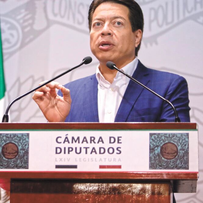 Polevnsky decide. El diputado Mario Delgado dijo que Yeidckol Polevnsky decidirá si sigue en la competencia. ARCHIVO EL UNIVERSAL