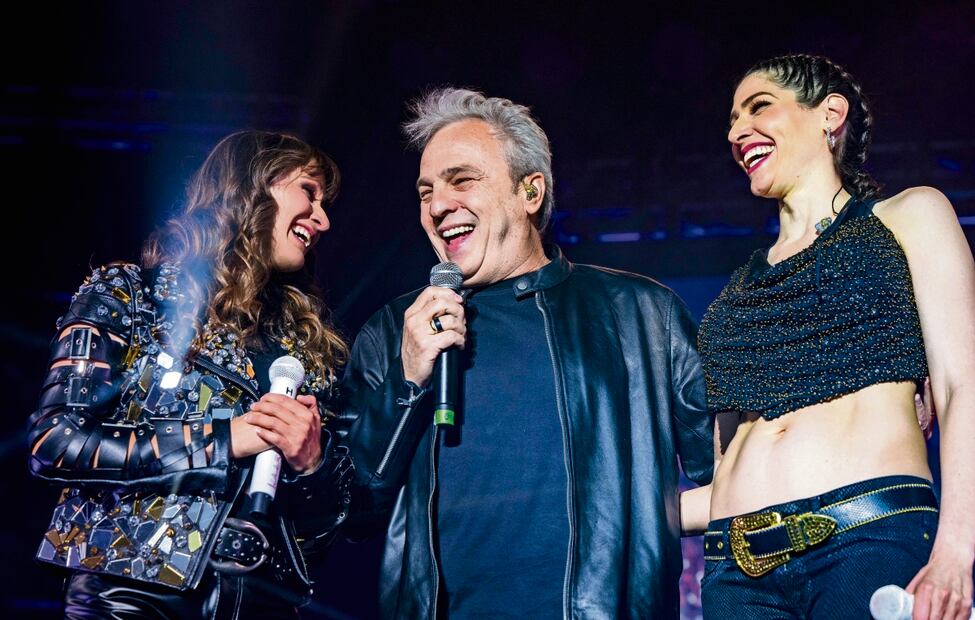 David Summers junto a Ha*Ash en su concierto de Madrid. Foto: Ocesa Seitrack