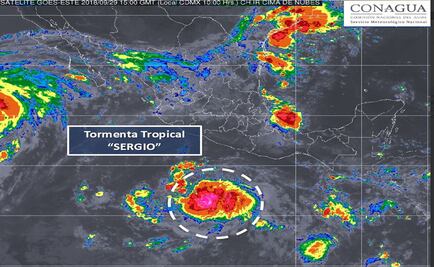 Se forma tormenta tropical "Sergio" al sur-sureste de Acapulco, Guerrero