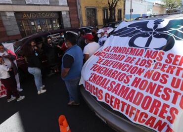 Funerarias exigen agilizar expedición de certificados de defunción por Covid-19 en Toluca