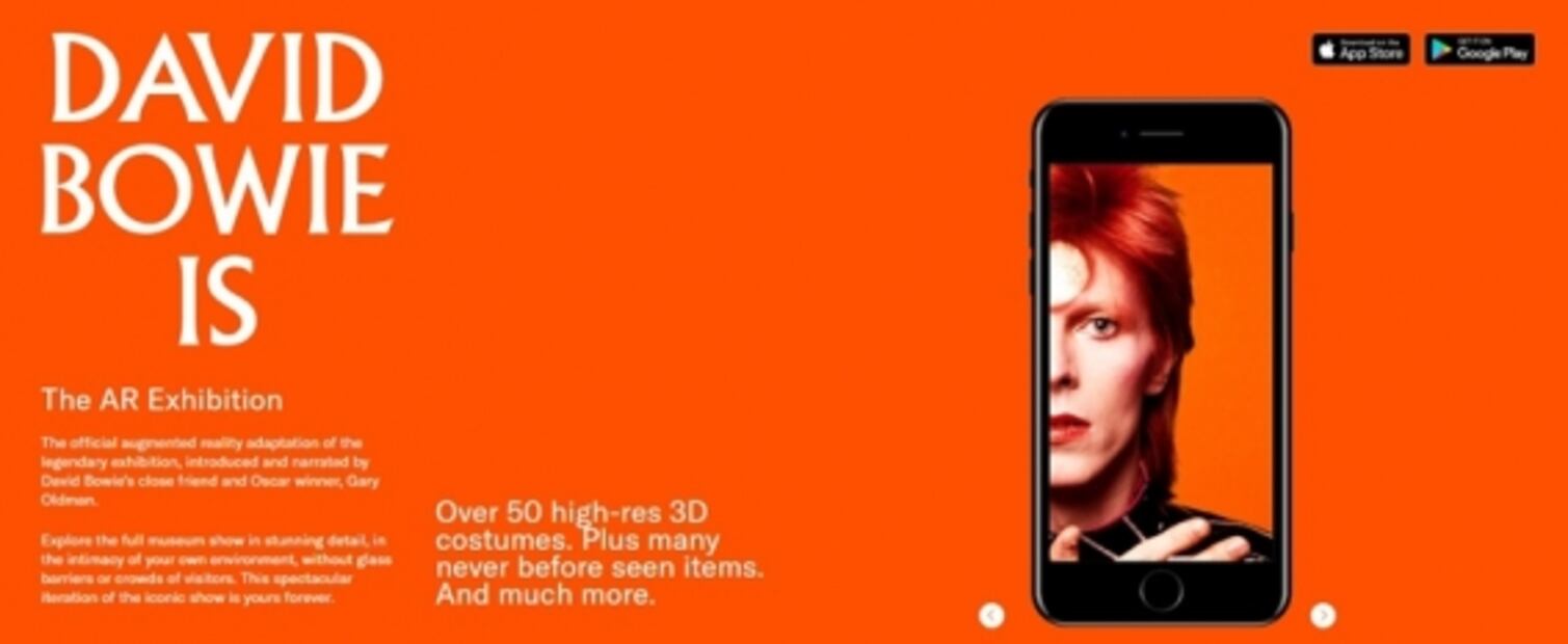 Con esta app podrás ver la expo de David Bowie