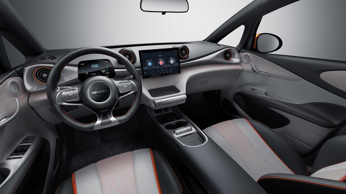 Este es el nuevo auto eléctrico pequeño de BYD.
Fotos: BYD