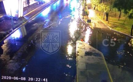 Granizada deja encharcamientos e inundaciones en la CDMX