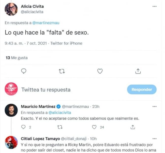 Mauricio Martínez llama miserable, irresponsable y repugnante a Verástegui por mensaje antivacunas