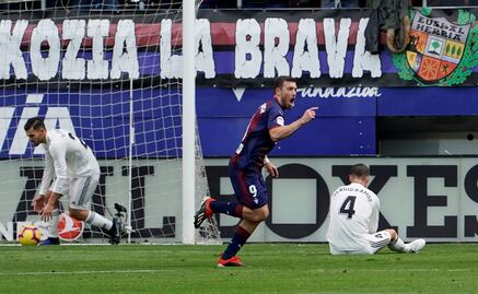 Eibar golea al Real Madrid en la Liga Española