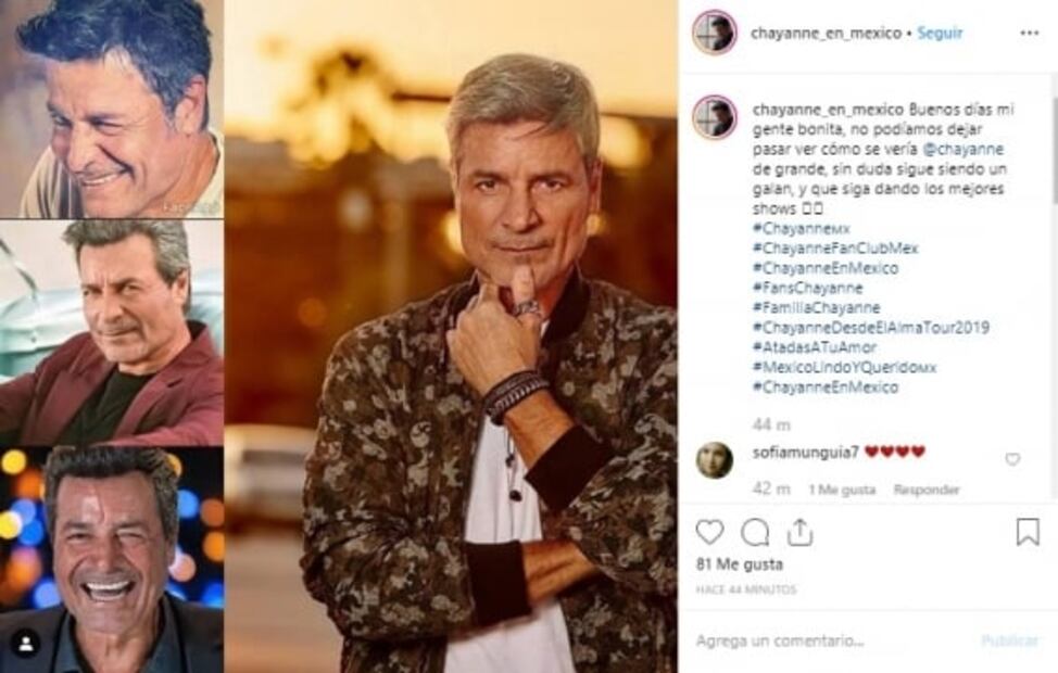 Chayanne recibe la vejez con arrugas y canas