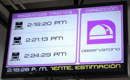Metro instala plataforma que muestra el avance de trenes en tiempo real