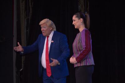 “Claudita” y “Trump” presentan “La risa mañanera”; alistan multiverso de parodia política