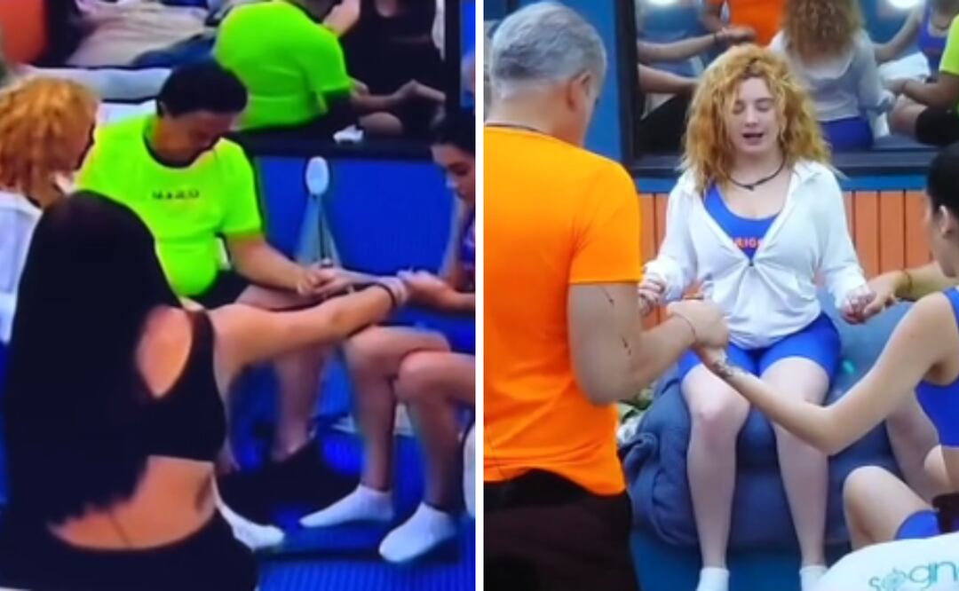 Briggitte Bozzo y su equipo en “La Casa de los Famosos México” recurren a lo esotérico para buscar protección y energía positiva en medio de las tensiones del reality. Foto: Captura de pantalla en TikTok