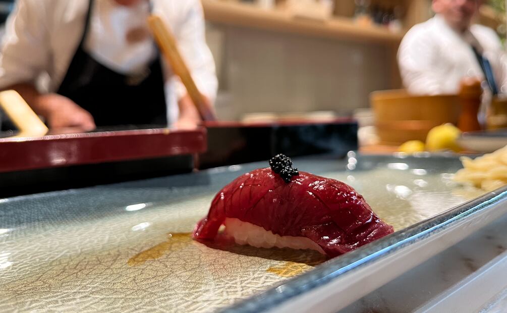 Nigiri de atún del restairante Koya. Foto: Cortesía