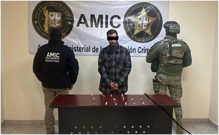 Detienen en Sonora a estadounidense con dosis de cristal; es buscado en la Unión Americana por tráfico humano y posesión de droga