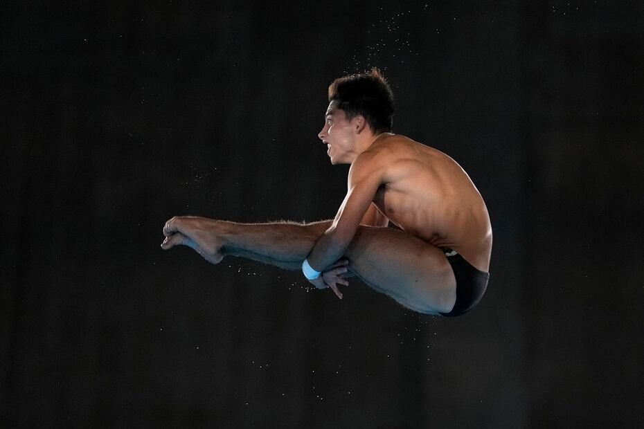 Randal Willars en la final de plataforma 10m / Foto: AP